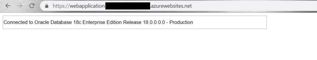 Connecting Azure Web Apps to Oracle Autonomous Database