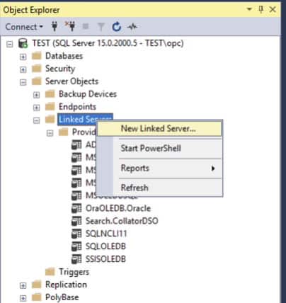 How to create Linked Server from Microsoft SQL Server to an Oracle ...