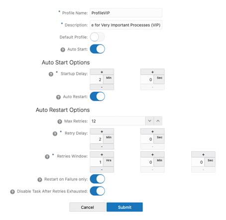 Managed Process Profile