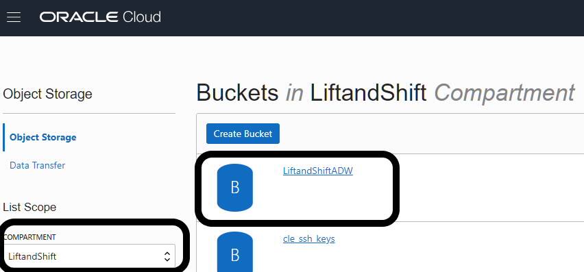 Bucket in Object Storage