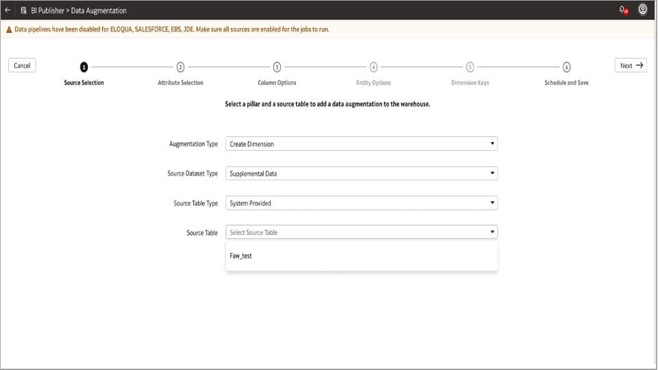 Augment Data in Oracle Fusion Analytics using the Oracle Analytics ...