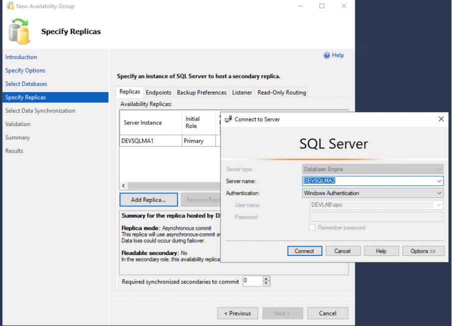 SQL Server Always On availability groups on Oracle Cloud Infrastructure