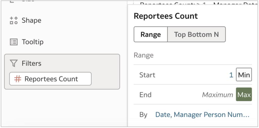 Filtr úrovně přehledu