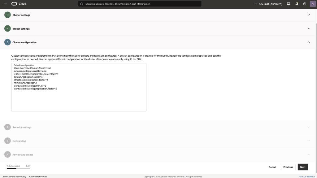 konfigurace clusteru