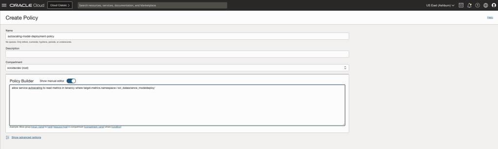 Obrázek 6: Povolení automatického škálování