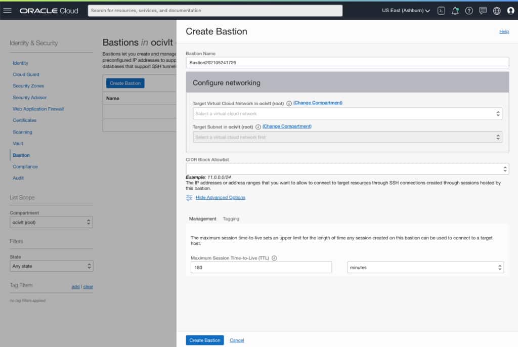 Simplify secure access with OCI Bastion service