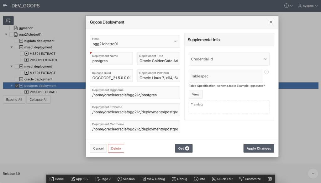 Migrating Oracle GoldenGate processes with APEX, say what now?!!