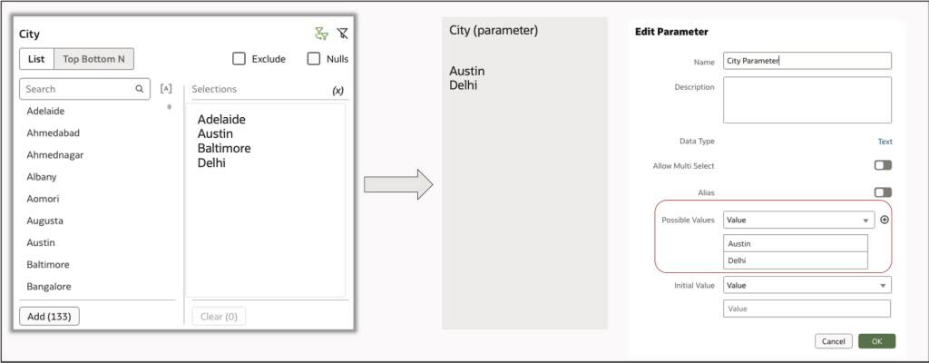 Svázat parametr s filtrem seznamu 3