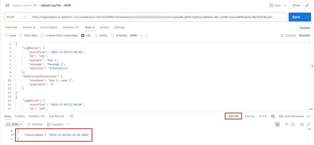 リクエストが成功しました