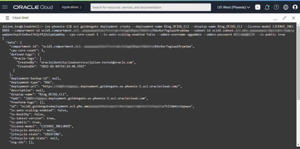 Using Oracle Cloud Infrastructure (OCI) Command Line Interface (CLI ...
