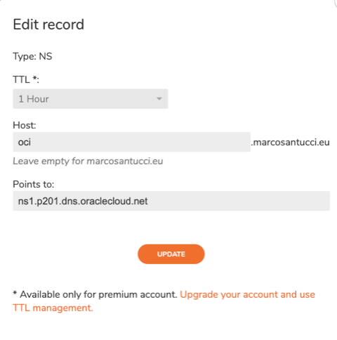 Snímek obrazovky stránky Upravit záznam.