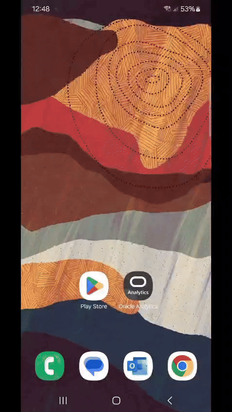 Krok 2 Přihlaste se do Oracle Analytics