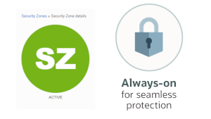 Verhindern schwacher Konfigurationen mit Customer Security Zones