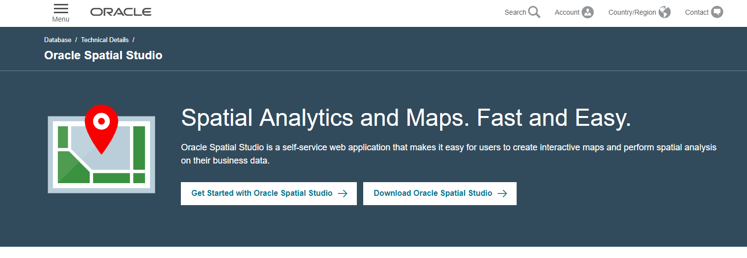 Das Spatial Studio und die Oracle Datenbank