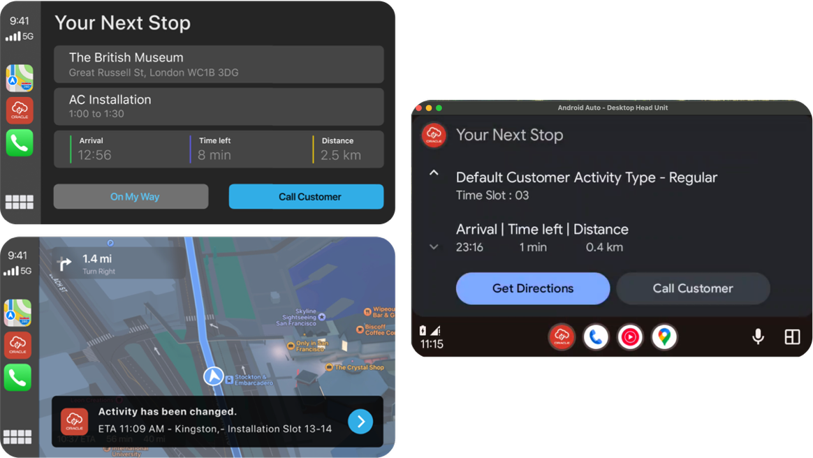 Oracle Fusion Field Service Arrives on Apple CarPlay and Android Auto
