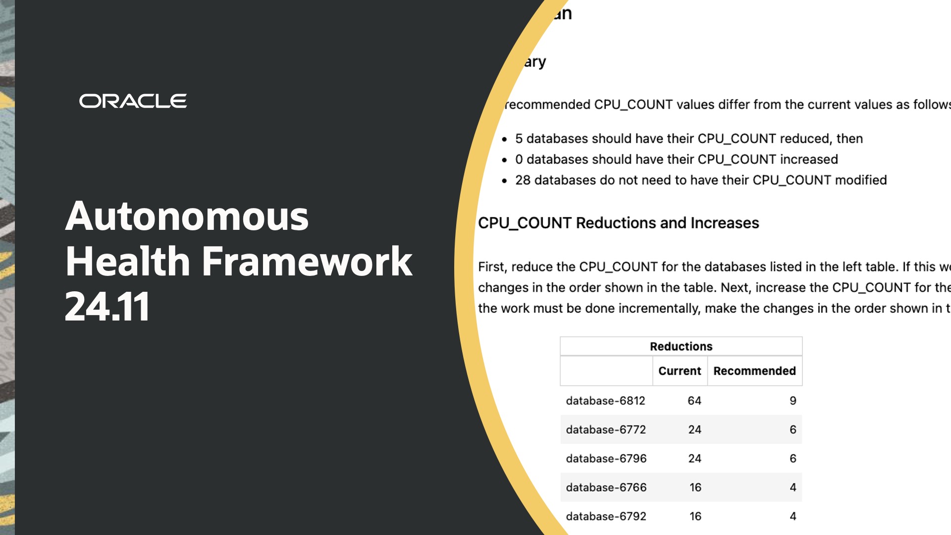 Optimize Database Performance and Hardware Usage with AHF 24.11
