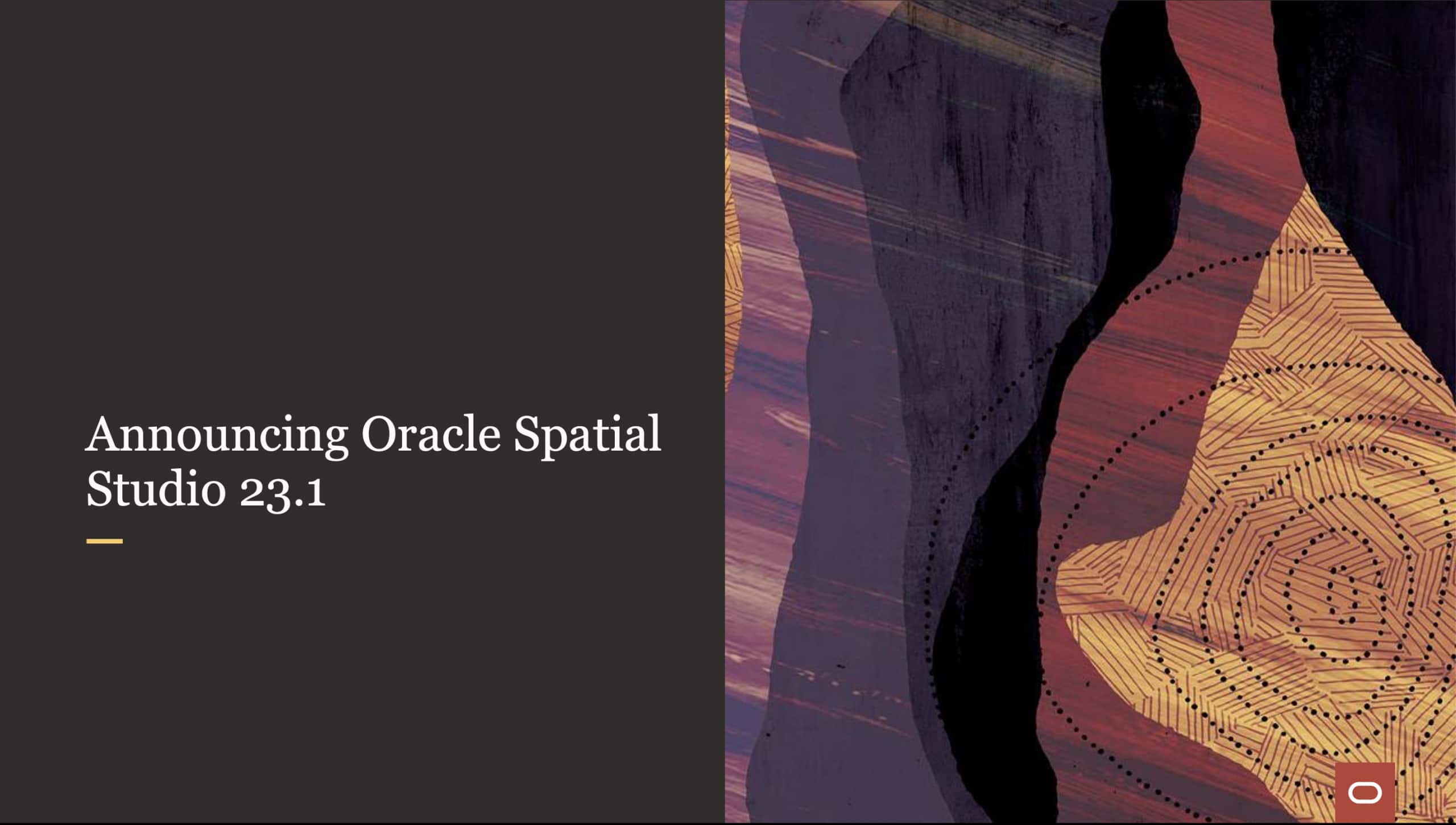 Announcing Oracle Spatial Studio 23.1 | database