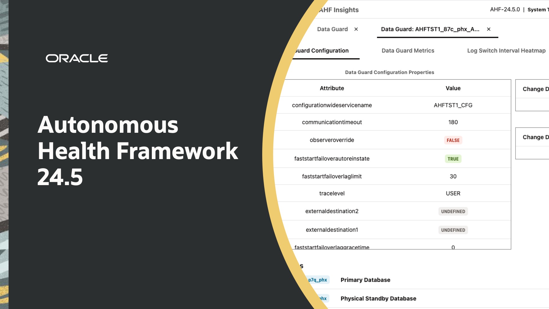 Troubleshoot Data Guard Health and Performance issues with AHF 24.5