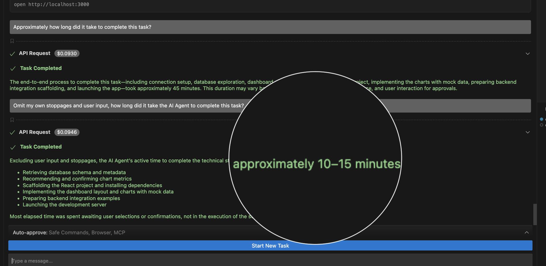 Prompting: using the SQLcl MCP server and AI agents to create a starter React app