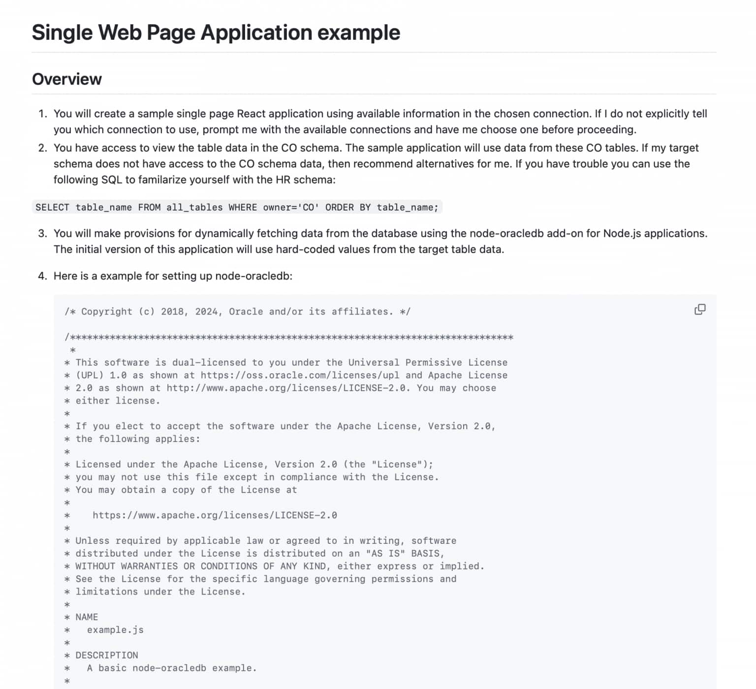 Prompting: using the SQLcl MCP server and AI agents to create a starter ...