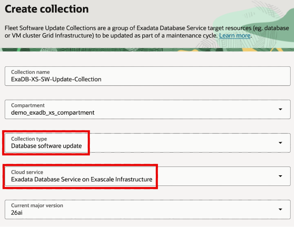 Database Software Update collection