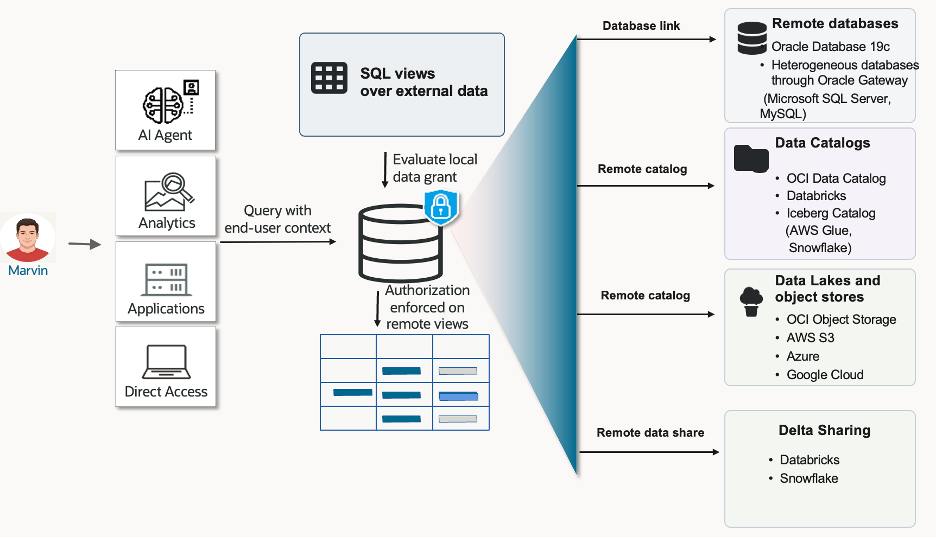 Deep Sec enforces authorization locally while the data remains remote