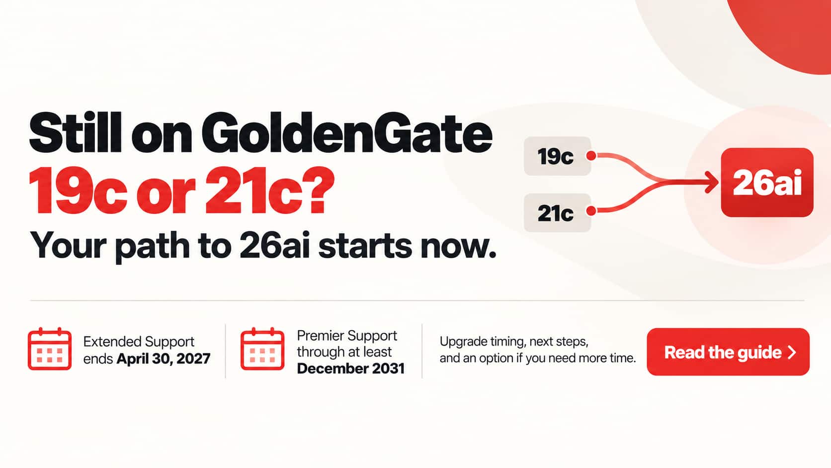Moving Forward with GoldenGate 26ai: Upgrade Planning and Support Options