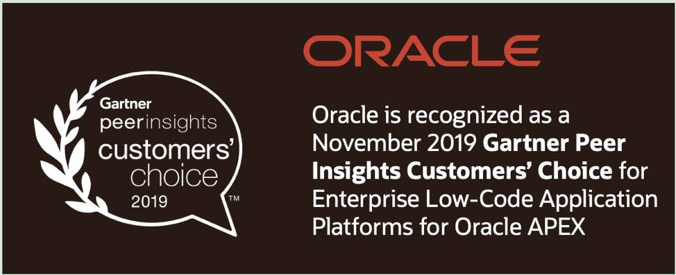 Oracle Recognized as a November 2019 Gartner Peer Insights Customers ...