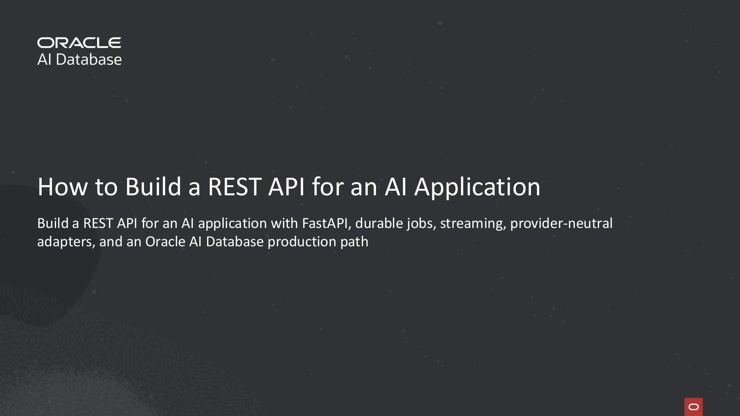 How to Build a REST API for an AI Application