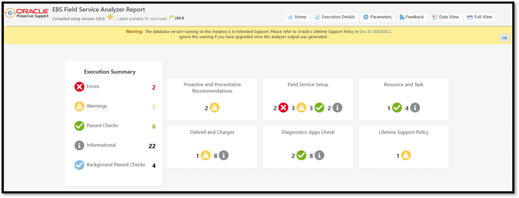 Download and get the Updated features in the EBS Field Service Analyzer!