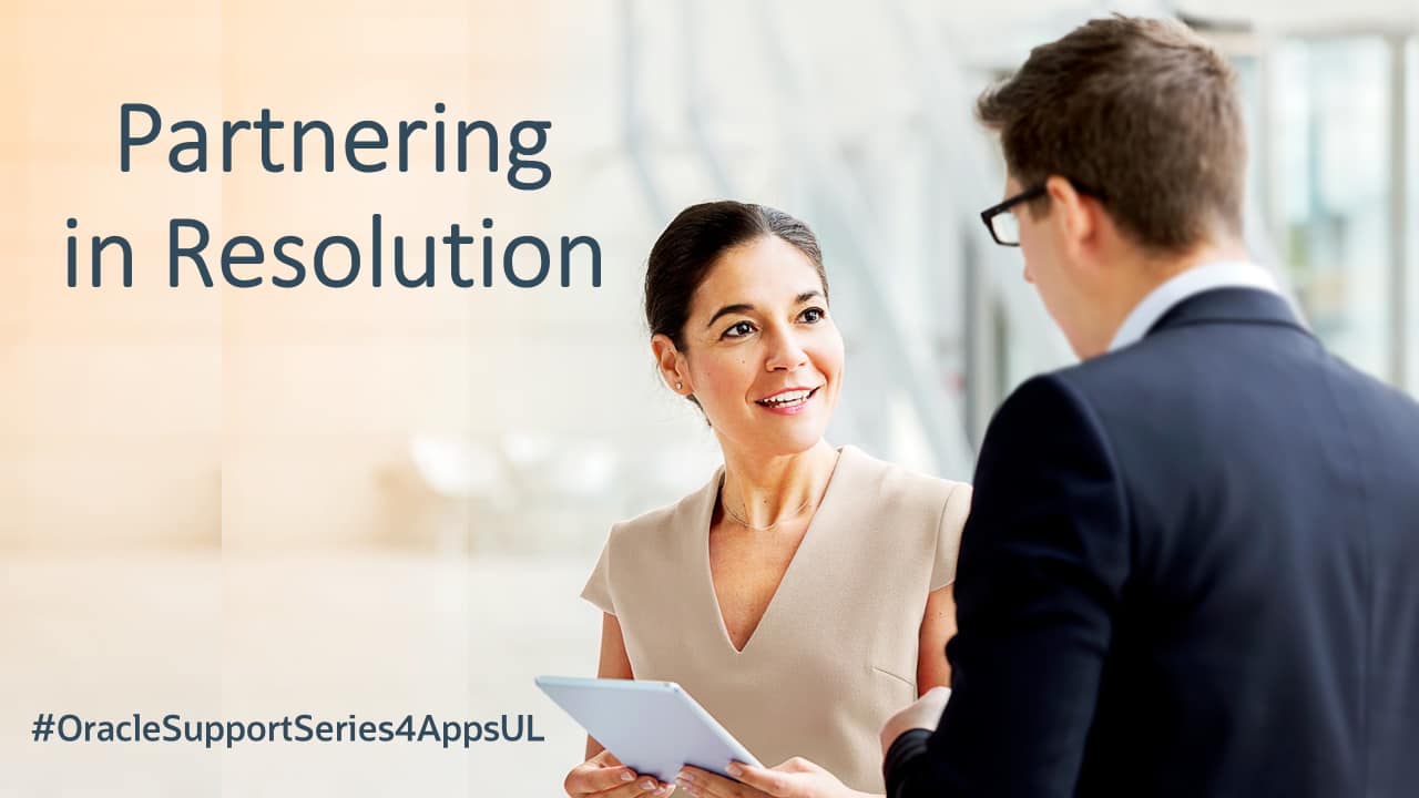 Upload Partner Resolution Apps Unlimited Value of Support Series: Partnering in Resolution | ebs