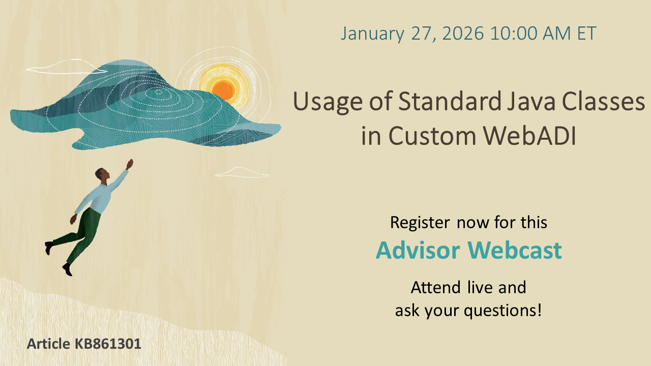 Advisor Webcast for EBS FIN: Usage of Standard Java Classes in Custom WebADI