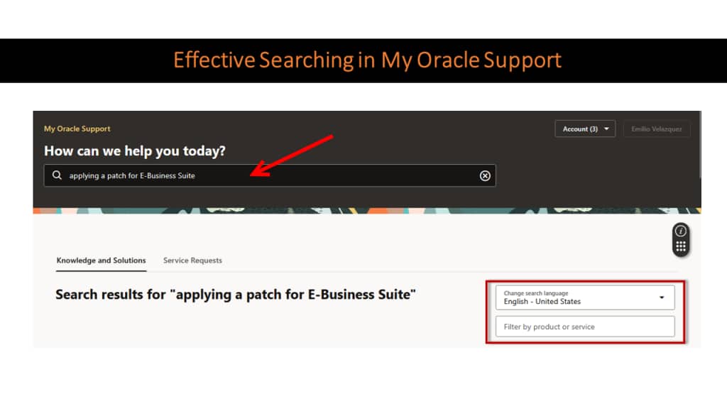 Effective Searching Techniques in My Oracle Support