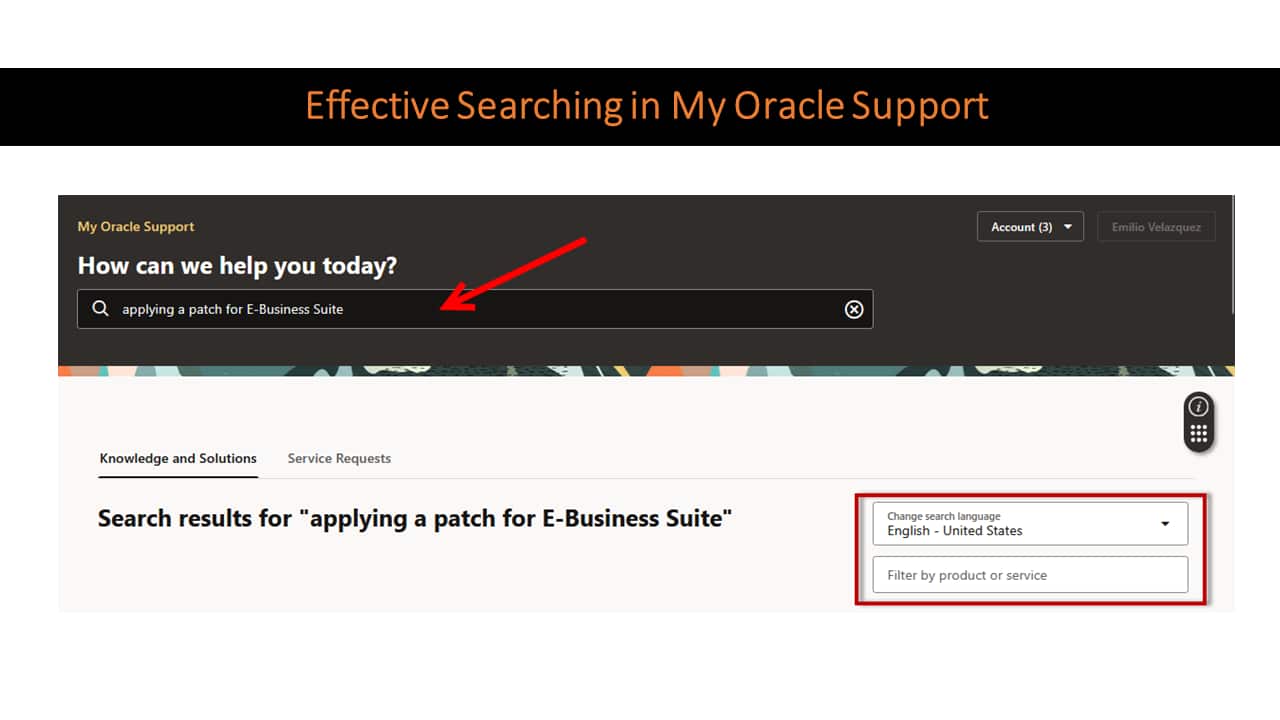 Effective Searching Techniques in My Oracle Support
