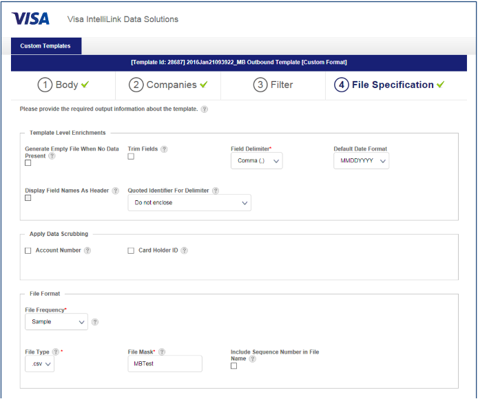 A screenshot of a configuration window in VIDS showing the correct checkboxes recommended for integration with Cloud Expenses.