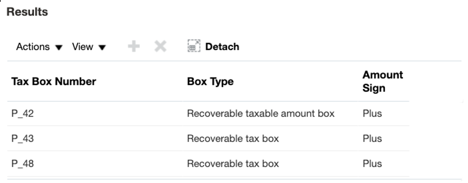 Figure 10 displays displays a screenshot of the setup user interface showing the three boxes to which the transactions are allocated when satisfying the criteria described in figure 9.