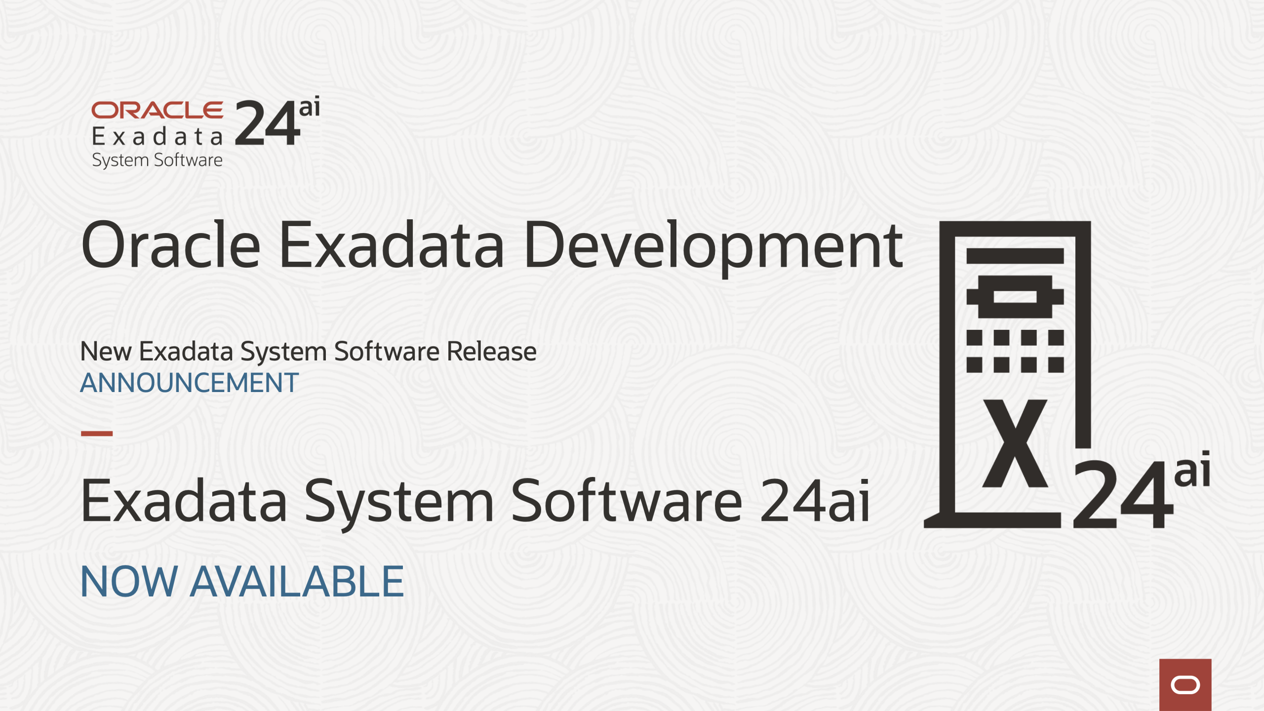 Exadata System Software 24ai – Delivers mission critical AI at any scale