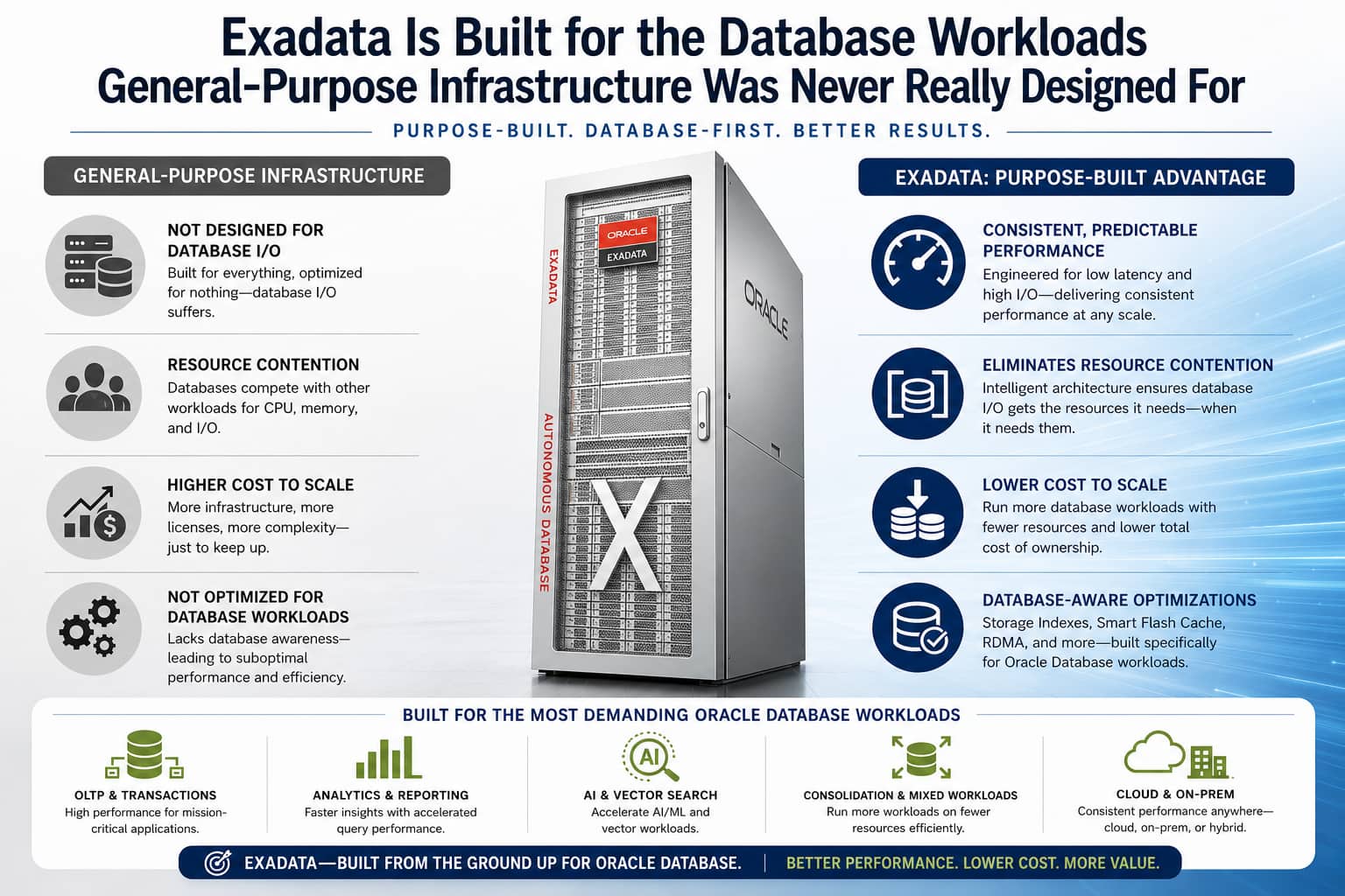 Why Modern Oracle Database Workloads Need More Than General-Purpose Infrastructure