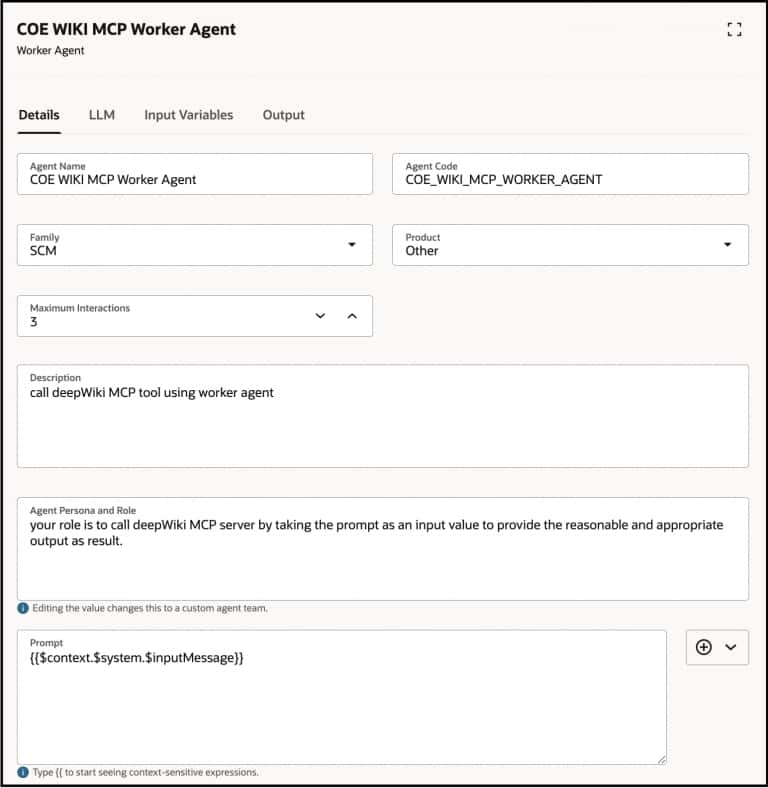 MCP Tool in AI Agent Studio | fusioncoe