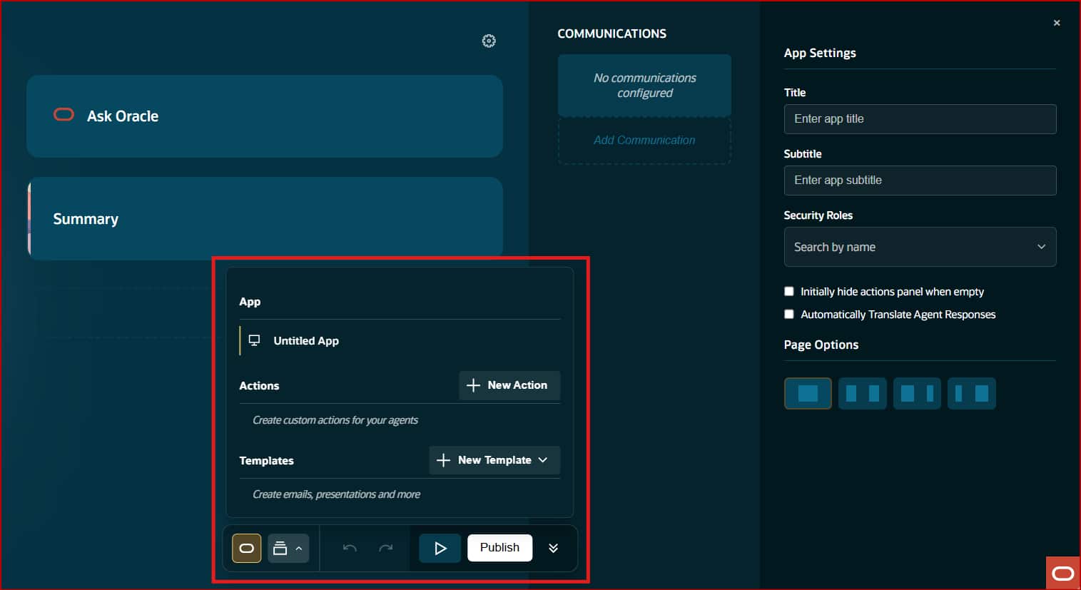 Using the Builder UI for Agentic Apps | fusioncoe