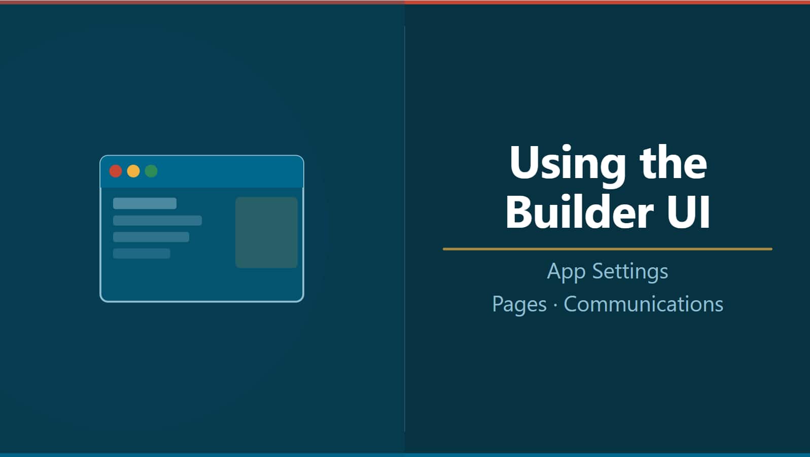 Using the Builder UI for Agentic Apps