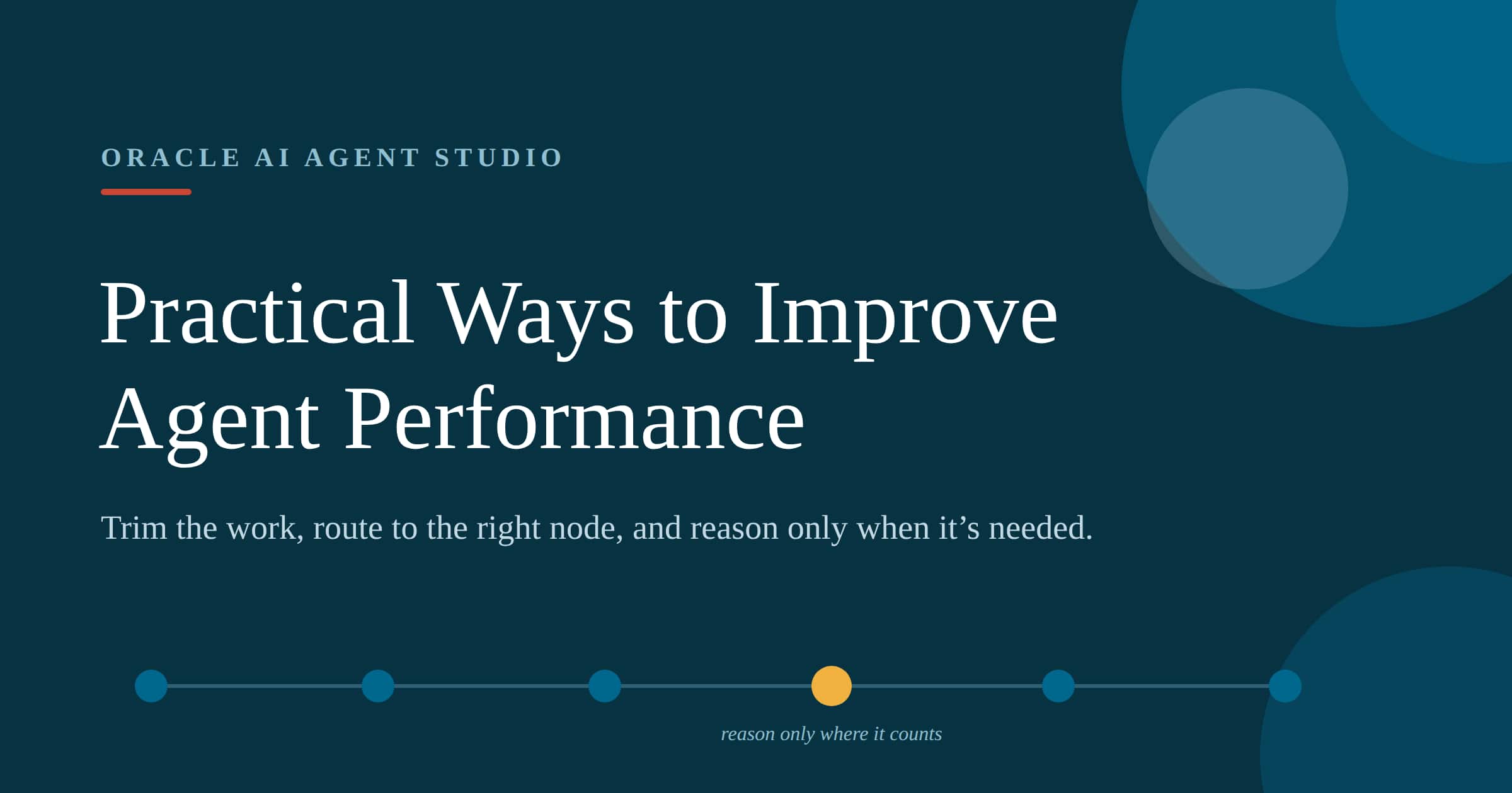 Practical Ways to Improve Agent Performance