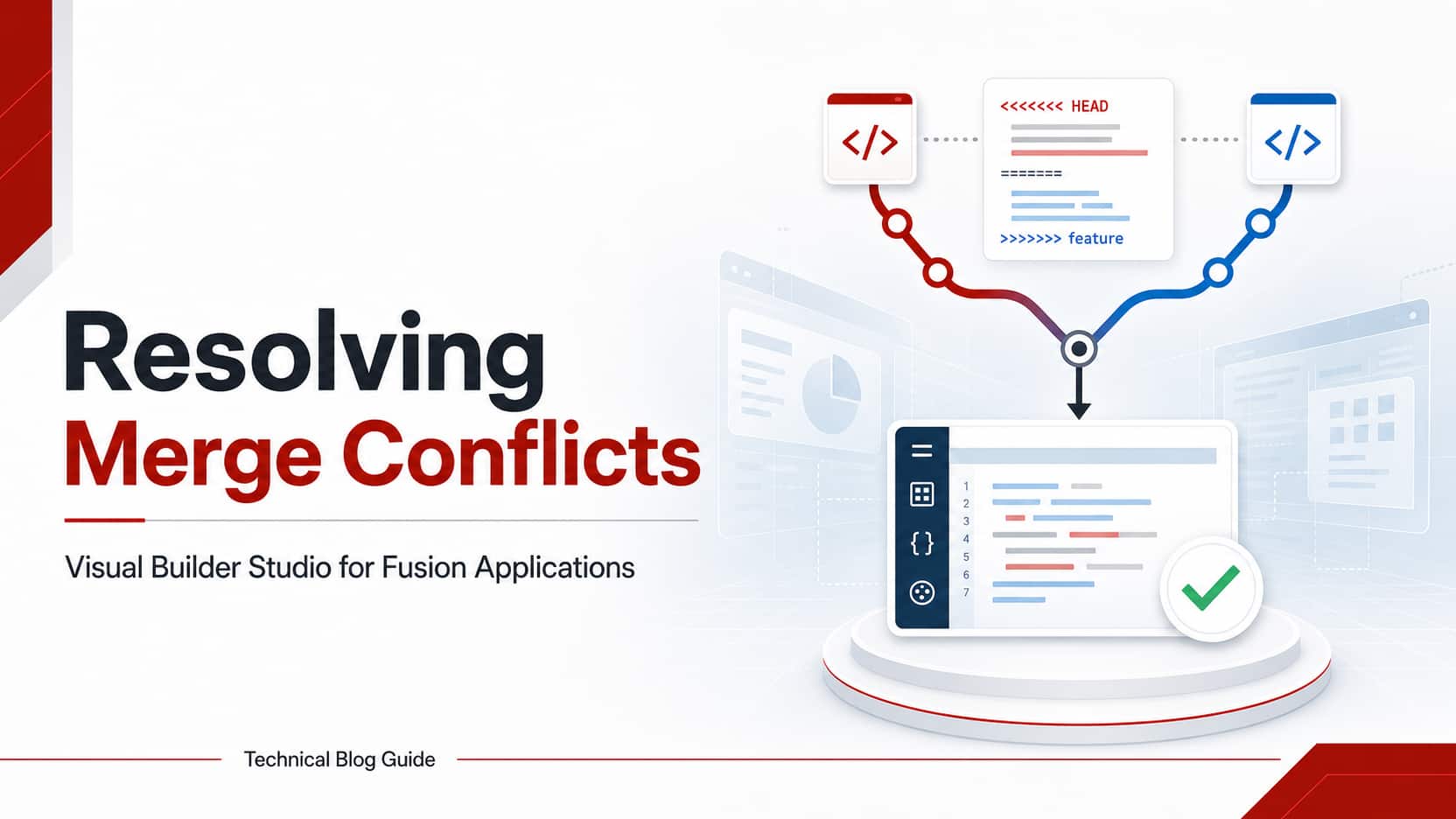 Resolving Merge Conflicts in Visual Builder Studio
