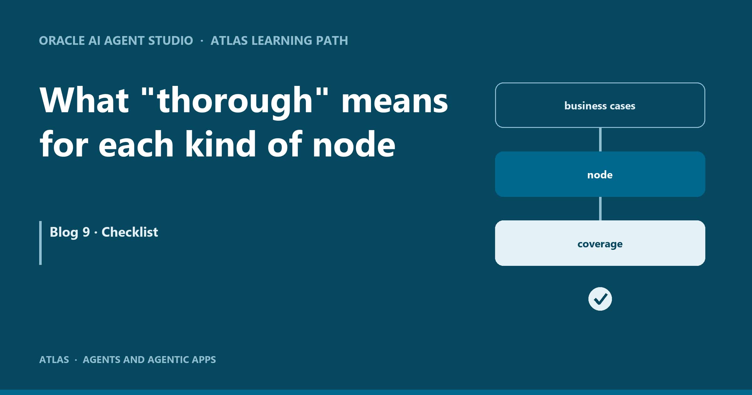 ATLAS: What “thorough” means for each kind of node