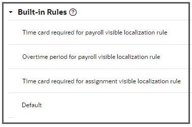 Built In Rules