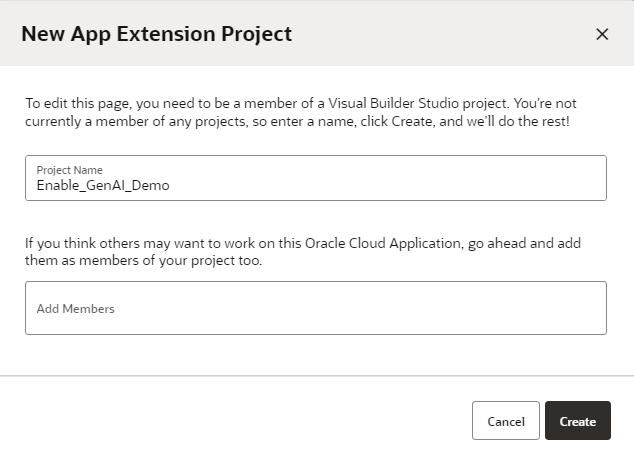 Create Project