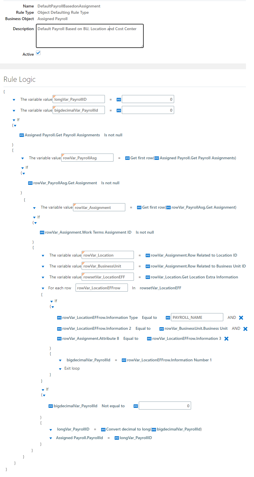 Sample AutoComplete Rule