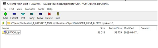 exported alerts