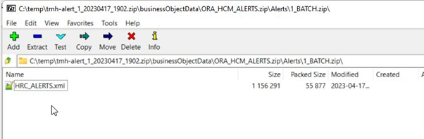 exported alerts