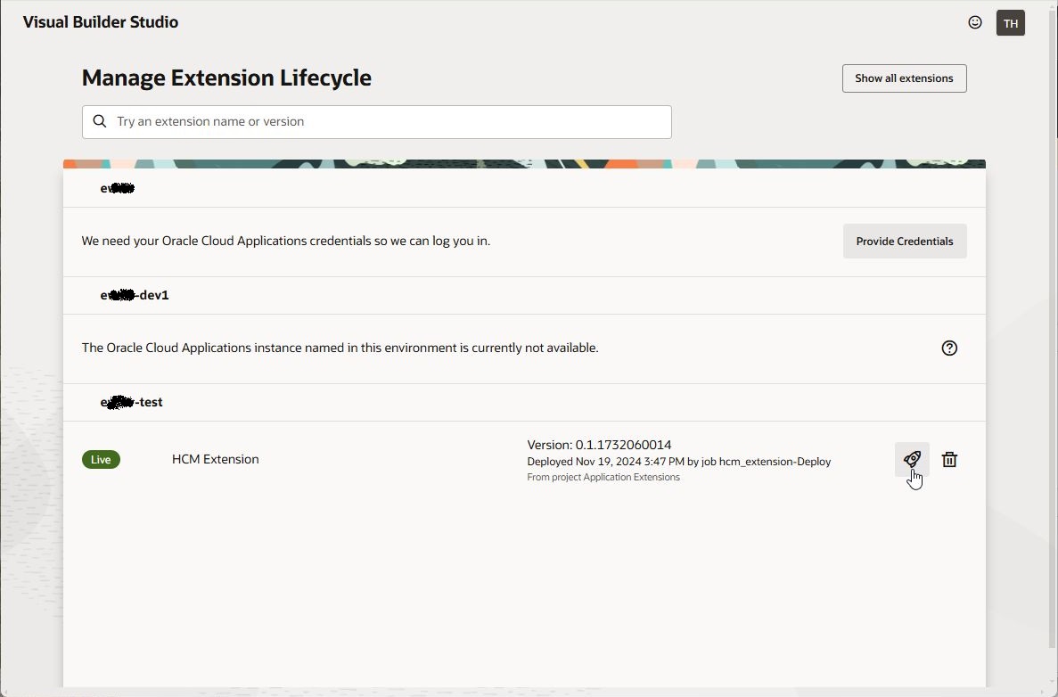 deploy extension